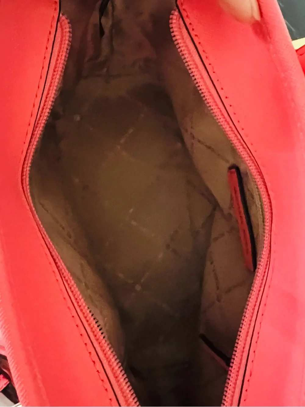Michael Kors Coral Signature MK Tote with Gold Hardware